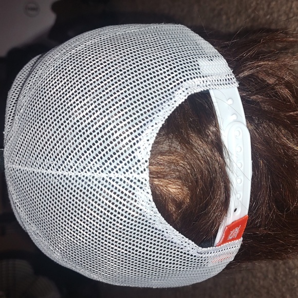 Strauss Hockey 1887 Trucker Mesh Snapback Hat Orange Blk White - Picture 4 of 8